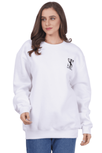 "Unisex Premium White Sweatshirt Collection with captivating printed designs. Versatile elegance, contemporary style, and affordability for everyday wear."