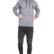 FULL BOD PHOTO OF A GUY WEARING THE SUBTLE GREY HOODIE