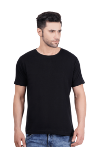 Ramil wearing Black T shirt and looking at right. This photo is main photo for the products.