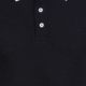 zoomed in fabric photo of Black Polo T shirt