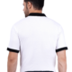 Model named ramil wearing White polo T shirt and this photo is from behind. this is a 3rd Photo of the product.